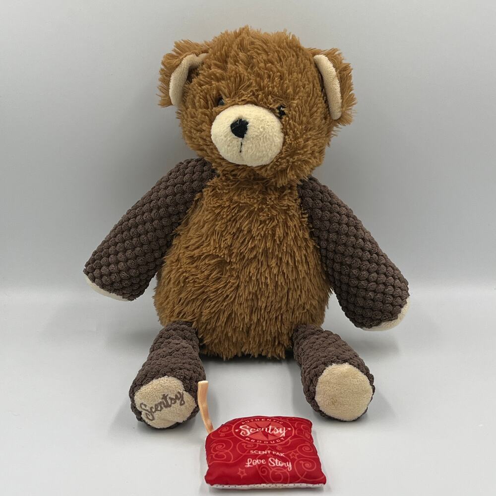 Scentsy Buddy Barnabus Brown Bear w/Love Story Scent Pak
